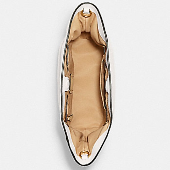 **SOLD**  COACH LEATHER ANDY TOTE/CROSSBODY IN GORGEOUS CHALK MULTI - NWT! - Picture 4 of 8